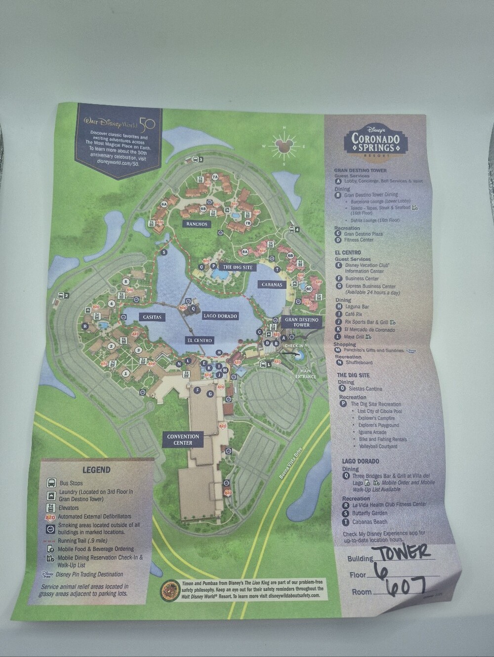 Disney's Coronado Springs Resort Property Map 2023